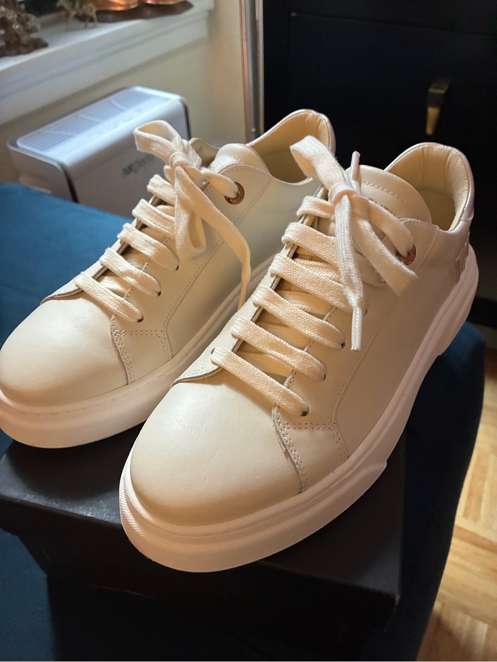 Valentino Cream Platform Women's Sneakers